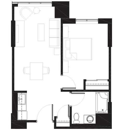 Unionville - Assisted Living - 1 bedroom Unionville_AL_OneBed_304