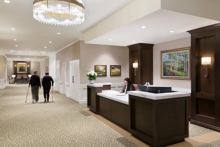 Amica Georgetown Concierge concierge desk at Amica Georgetown