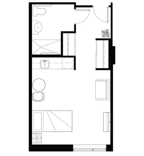 West Vancouver - Assisted Living - Studio West Vancouver_AL_Studio
