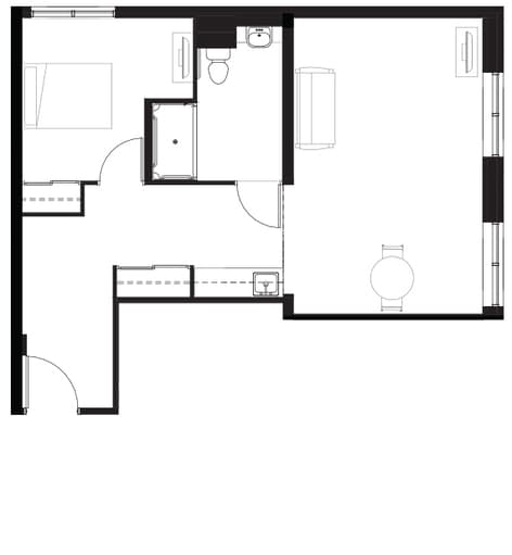 Peel Village - Memory Care - 1 bedroom Brampton_MC_One_Bed