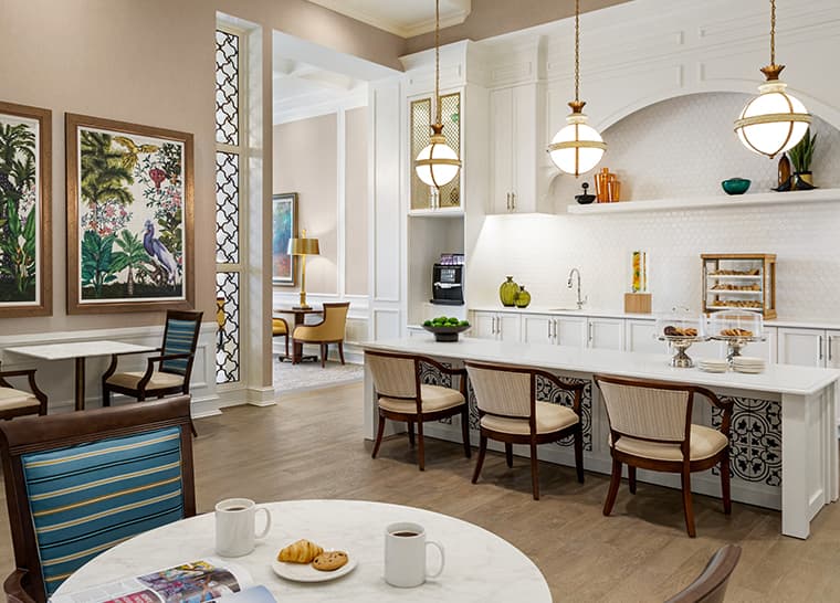 Amice The Glebe - Enjoy Premium Living Spaces Panel Website Image Amica The Glebe - Bistro