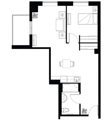Amica Newmarket Assisted Senior Living One Bedroom Sample Floor Plan Amica Newmarket Assisted Senior Living One Bedroom Sample Floor Plan