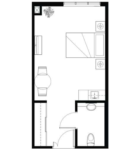 Swan Lake - Assisted Living - Studio Swan_AL_Studio