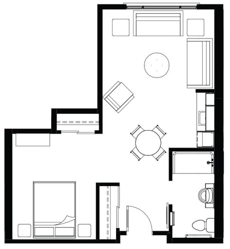 White Rock AL One Bed+Den White Rock AL One Bed+Den