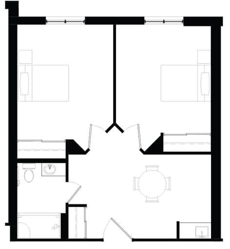 Stoney Creek - Memory Care- 2 bedroom StoneyCreek_MC_TwoBedroom_323