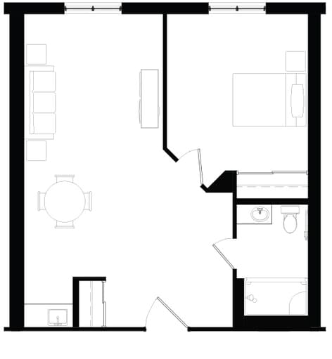 Stoney Creek - Memory Care - 1 bedroom StoneyCreek_MC_OneBedroom_318
