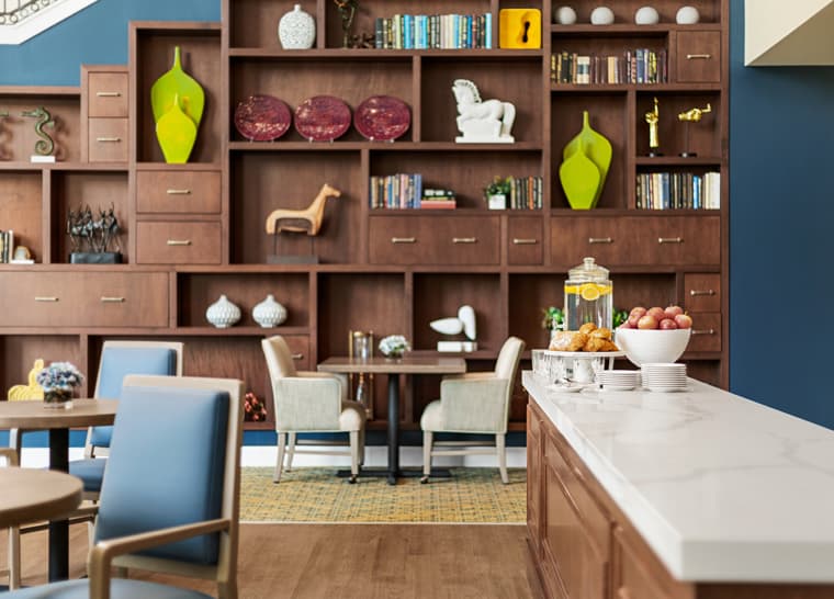 Amica Lions Gate Enjoy Premium Spaces Panel Bistro lounge at Lions Gate